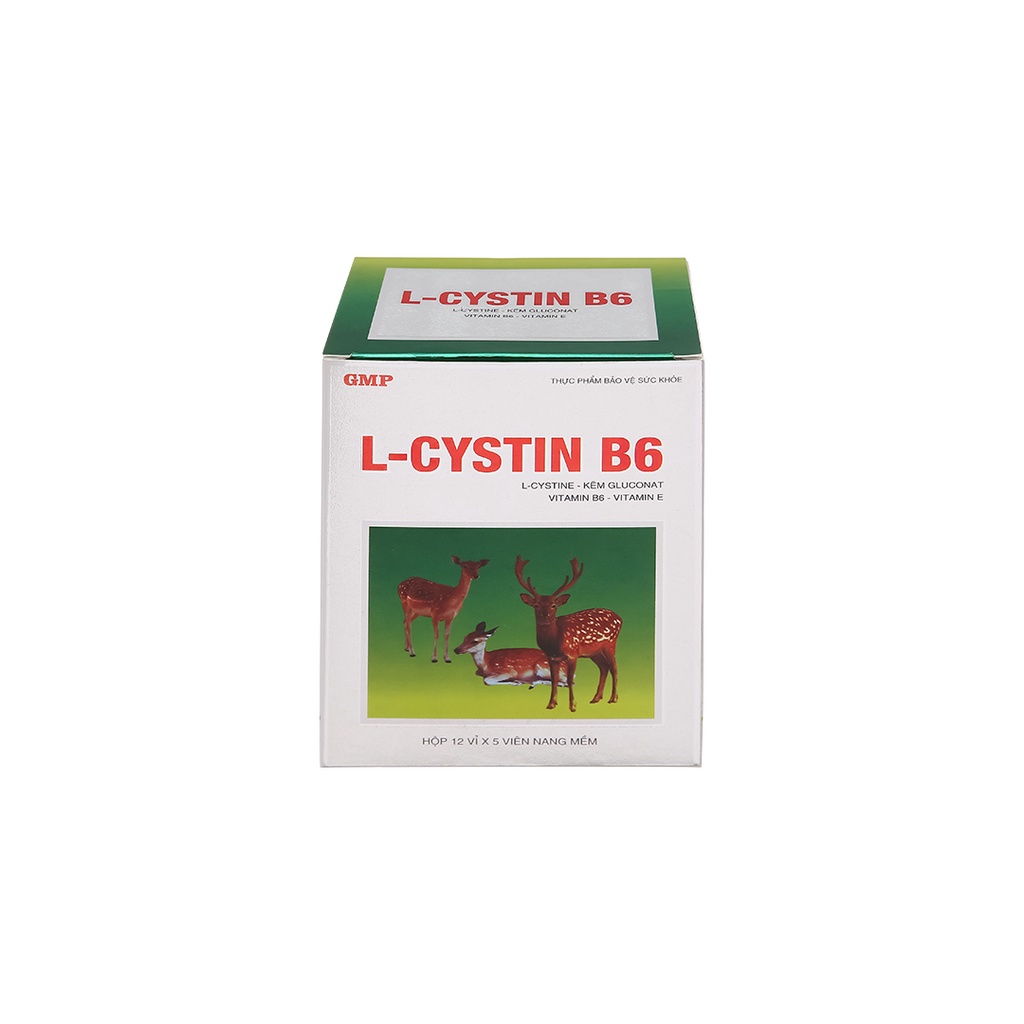 Viên uống L-Cystin B6 giúp đẹp da, tóc, móng chắc khoẻ, giảm lão hoá da, khô da, thâm nám [L cystine, MDP, Mediphar USA]