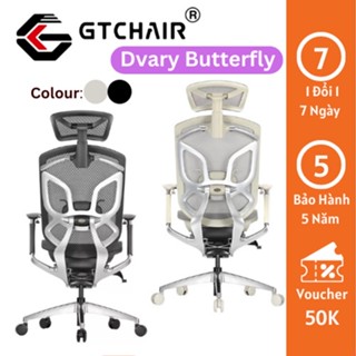 [Hỏa Tốc - Bản Mới 2025 Pro ] Ghế Công Thái Học Văn Phòng Gtchair Dvary Butterfly Cao Cấp Chính Hãng, Ngã Lưng 160 độ.