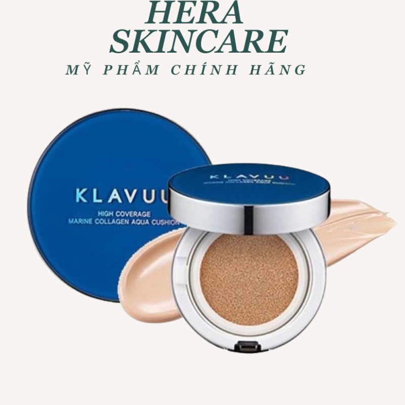 Phấn Nước KLAVUU Cushion màu xanh chính hãng Hàn Quốc SPF 50 PA+++