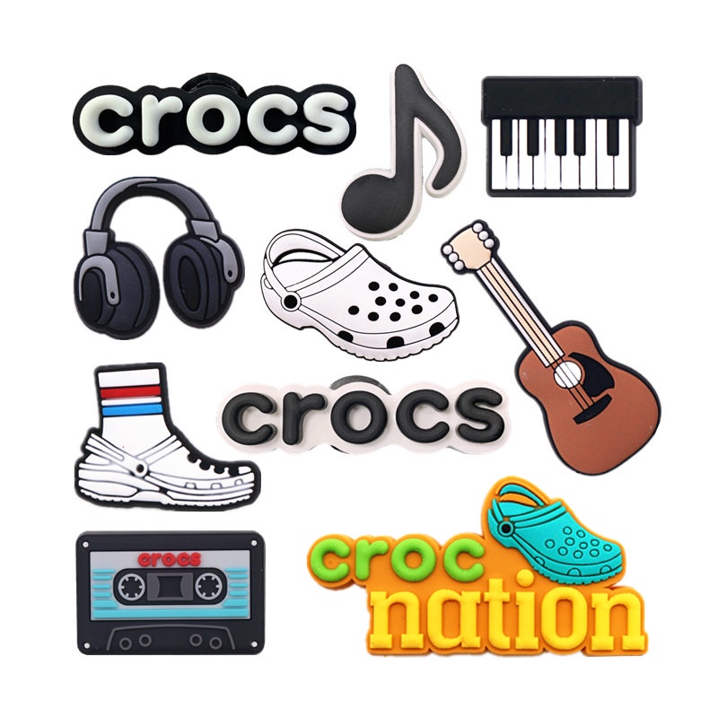 Jibbitz Crocs Phụ kiện khóa giày Love Music Series PVC Giày Badge Trang trí FZL68
