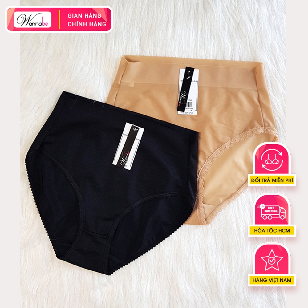 Quần lót thun cao cấp Wannabe QLT06 lưng cao nâng bụng đinh hình tôn dáng