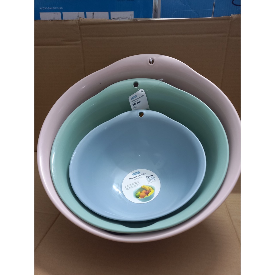 Thau nhựa cao cấp Inochi - Yoko 23cm -30cm -35cm thương hiệu inochi