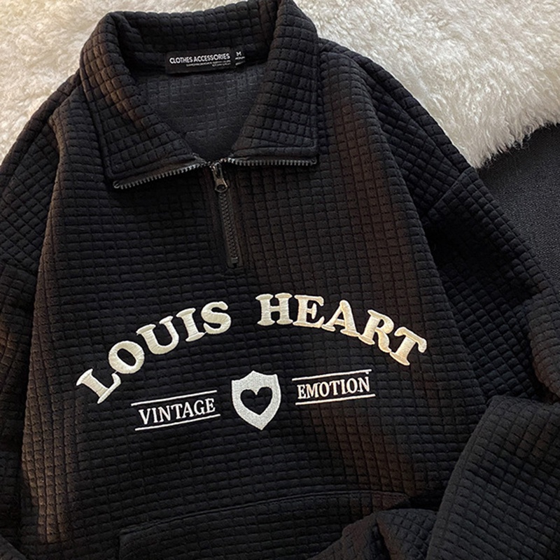 IELGY IELGY Áo sweater Cổ polo In Hình Bánh waffle Dễ Thương Cho Nữ