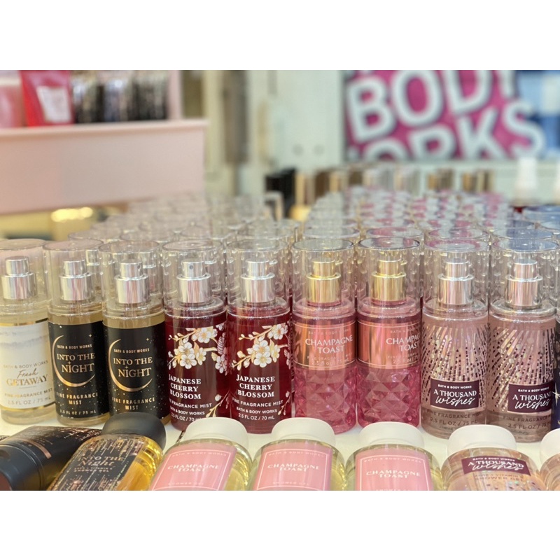 Xị thơm toàn thân - Body mist travel size - mini size 75ml Bath & Body Works nhiều mùi