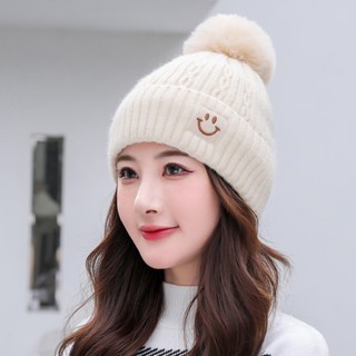  Mũ len nữ trùm đầu  MARY mũ len kèm khăn quàng cổ nón len beret phong cách hàng quốc 