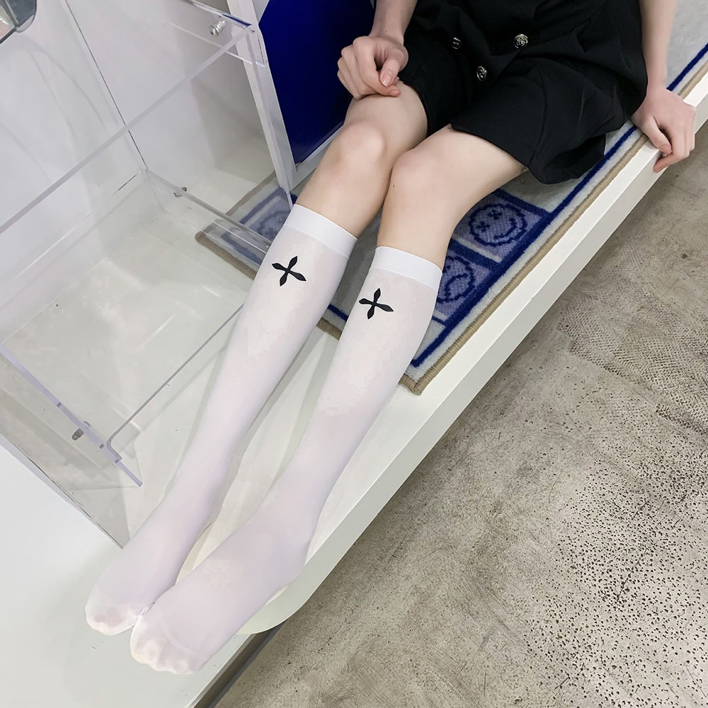 Tất Bắp Chân Lụa Lạnh Mềm Mại Thoáng Khí Cho Nữ