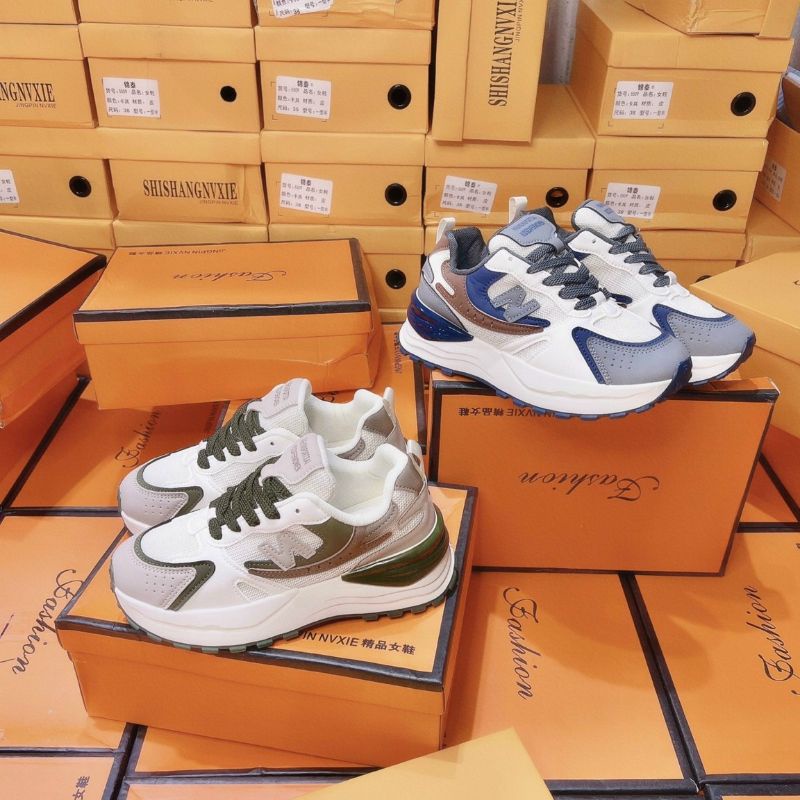 Giầy thể thao nữ cao cấp siêu nhẹ 5 phân cao cấp chữ N