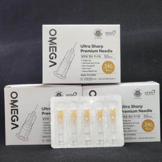 Hộp 100 cây kim 34G 4mm tiêm meso Hàn Quốc Omega tiêm prp cá hồi