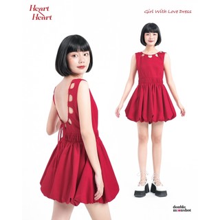 Double Moonshot - Đầm bí màu đỏ khoét lưng Girl with Love
