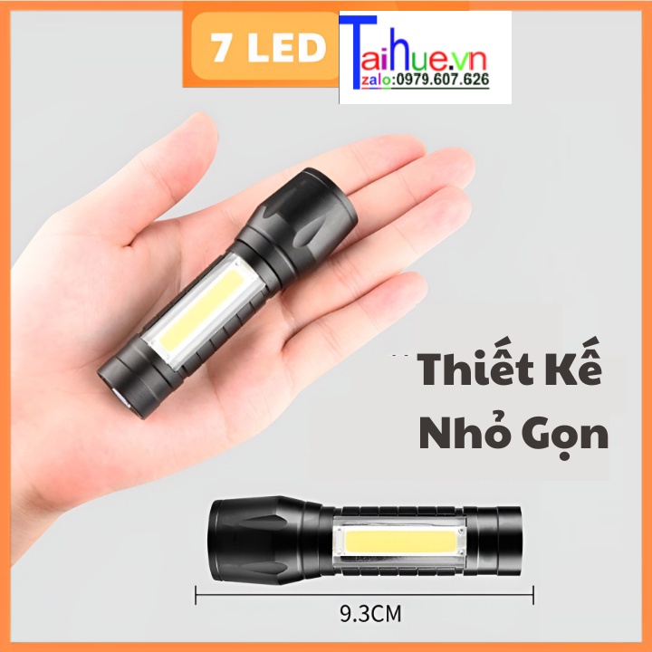 Đèn Pin Mini Siêu Sáng Police Cao Cấp Có Zoom ❤️RẺ VÔ ĐỊCH❤️ Đèn Pin Mini Led Siêu Sáng Chống Nước Giá Rẻ