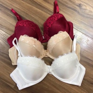 Áo ngực cài trước có gọng đệm lót mút mỏng 1cm nâng ngực tạo khe dành cho ngực bự phối ren hàng Việt nam
