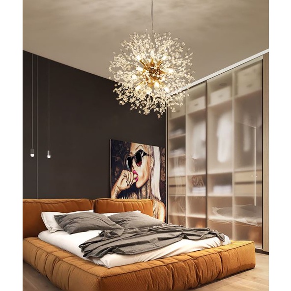 Đèn thả CARAVA hoa bồ công anh trang trí nội thất cao cấp kèm bóng led chuẩn xịn