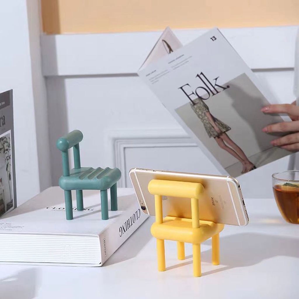 Giá Đỡ Hình Ghế Ngồi Dành Cho Điện Thoại, Máy Tính Bảng - Giá Đỡ Đa Năng - Đồ Trang Trí Bàn Làm Việc