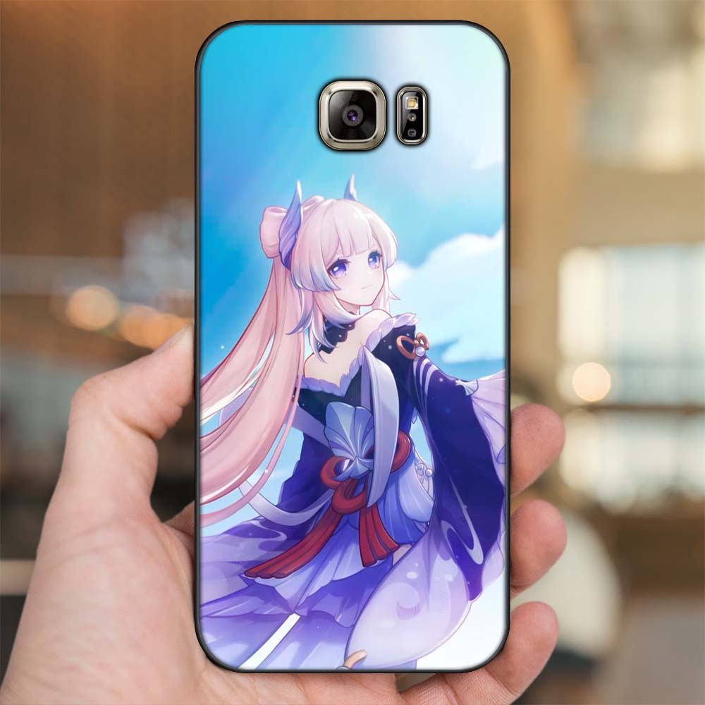 Ốp lưng Samsung Note 5 viền đen in hình Sangonomiya Kokomi Genshin Impact