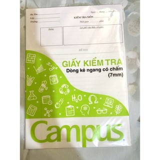 Giấy kiểm tra cấp 2 kẻ ngang campus