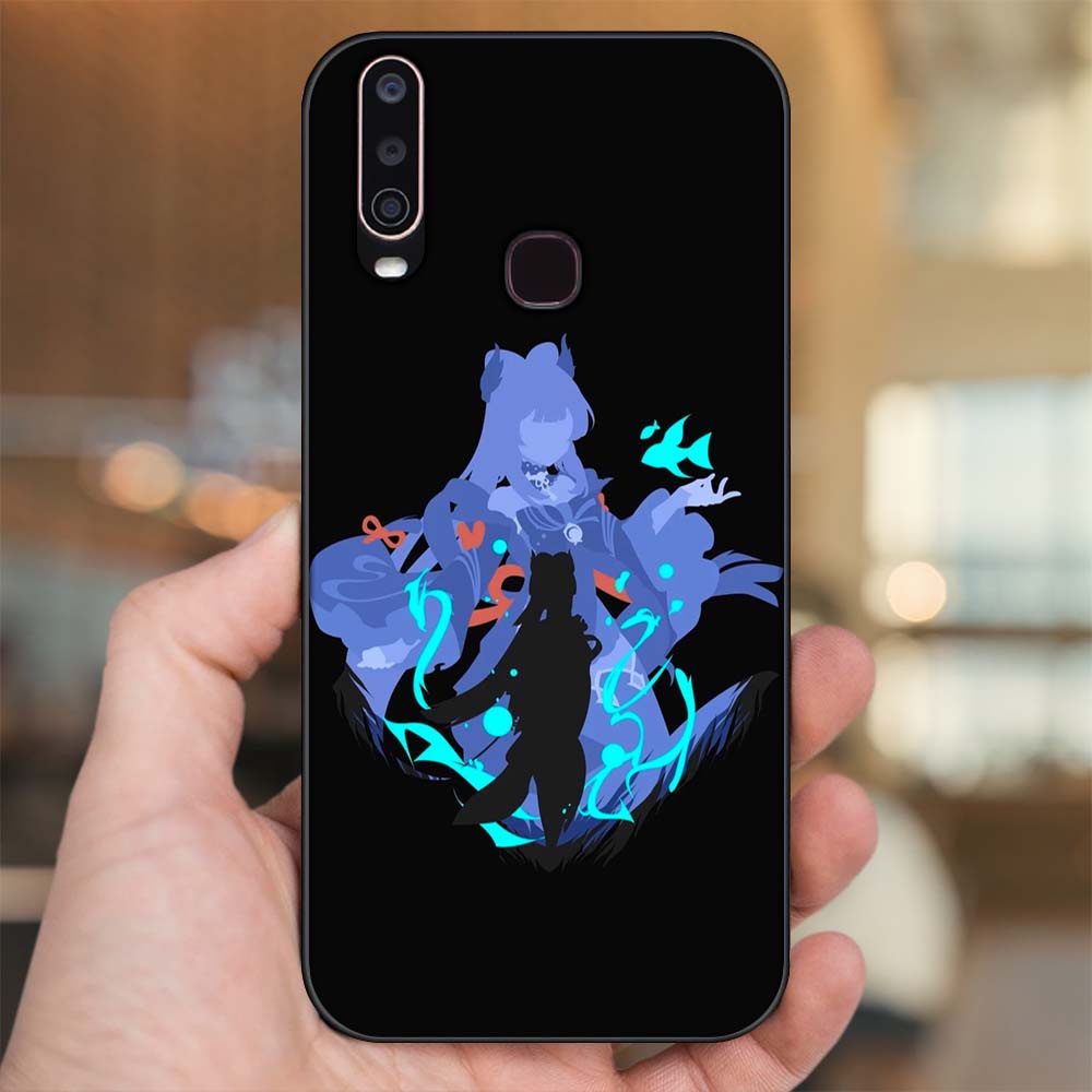 Ốp lưng Vivo Y12, Y15, Y17, U10 viền đen in hình Sangonomiya Kokomi Genshin Impact