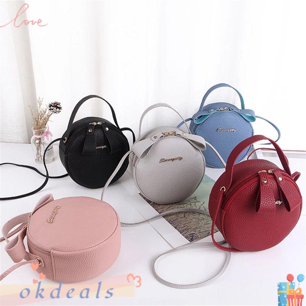 Túi Xách Tròn Màu Sắc Kẹo Ngọt Thời Trang Cho Nữ
