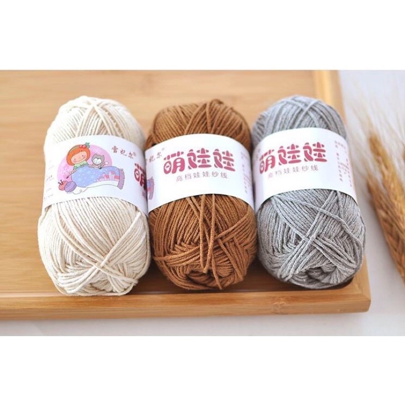 Len baby yarn cao cấp an toàn cho bé bảng màu 2
