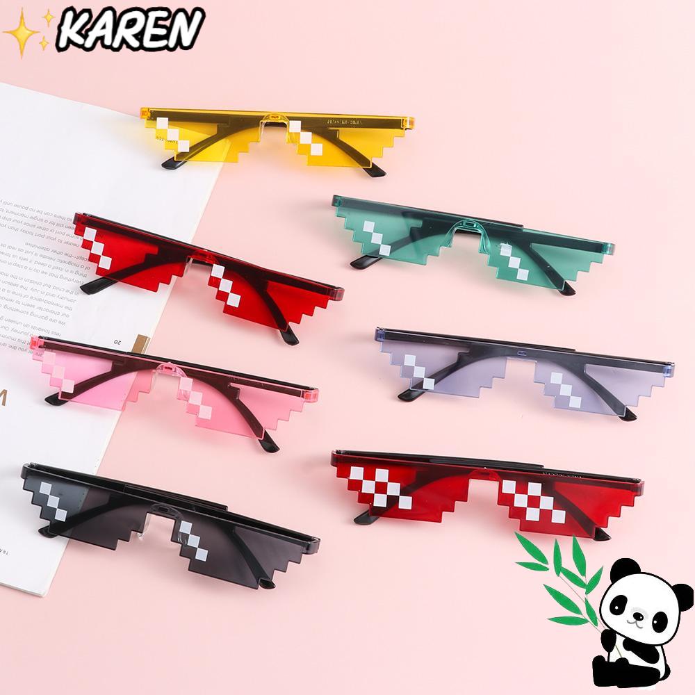 Kính Mát Keren Pixelated Hình Robot Game Thủ Lễ Halloween Cho Nam Và Nữ
