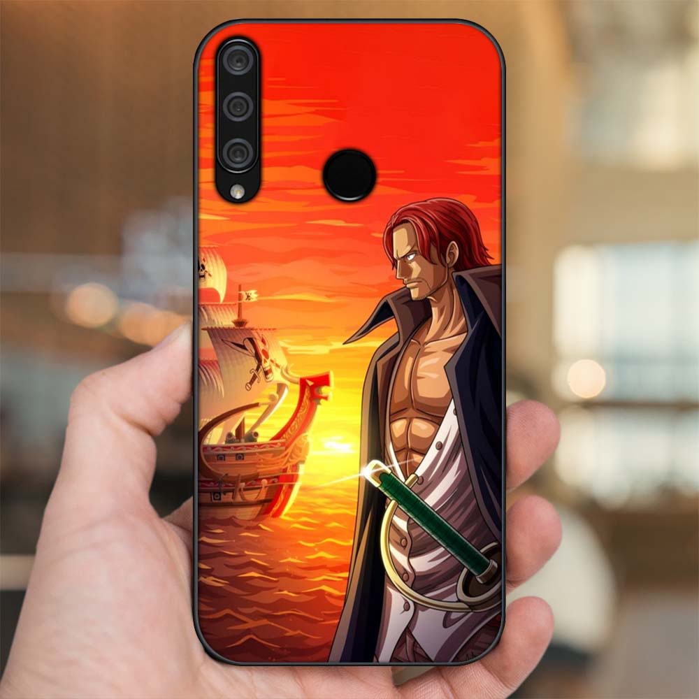 Ốp lưng Huawei Y6P viền đen in hình Shanks One Piece Đảo Hải Tặc