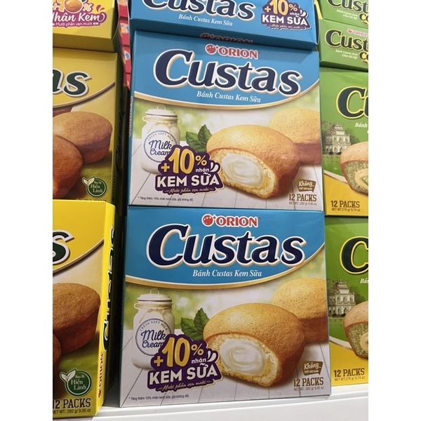 Bánh Custas Orion Kem Sữa 10 chiếc (HOT LIKE)