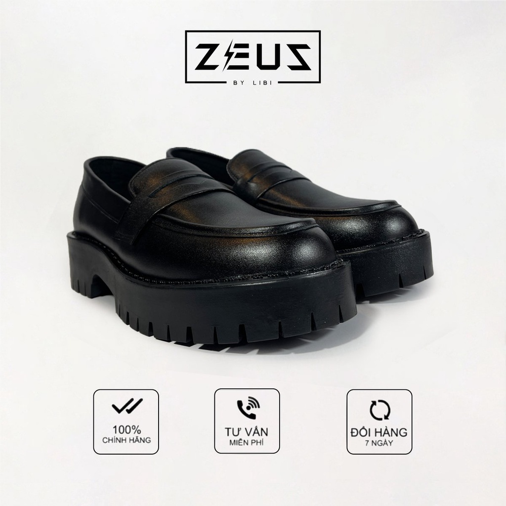 Giày Penny Loafer Nam Nữ Công Sở Form Dáng Classic, Da Bò Nguyên Tấm, Hỗ Trợ Tăng Chiều Cao