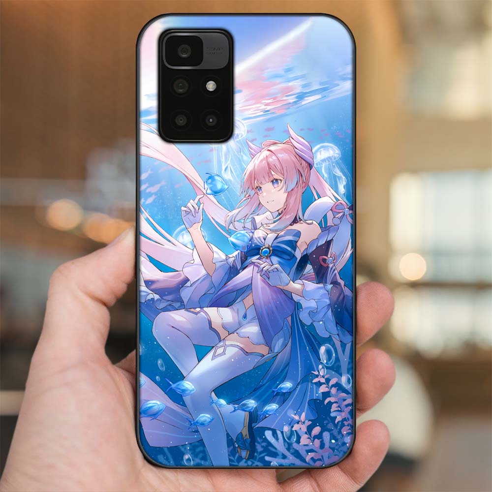 Ốp lưng Xiaomi Redmi 10 viền đen in hình Sangonomiya Kokomi Genshin Impact