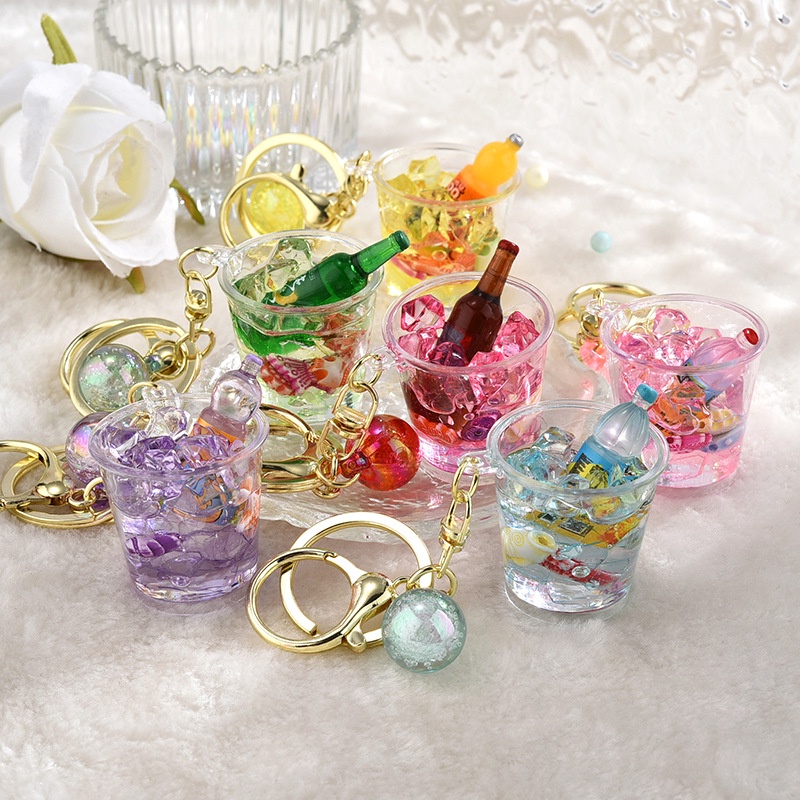 Móc Khóa Hình Ly Bia / Trà Sữa / Túi Xách Handmade Độc Đáo