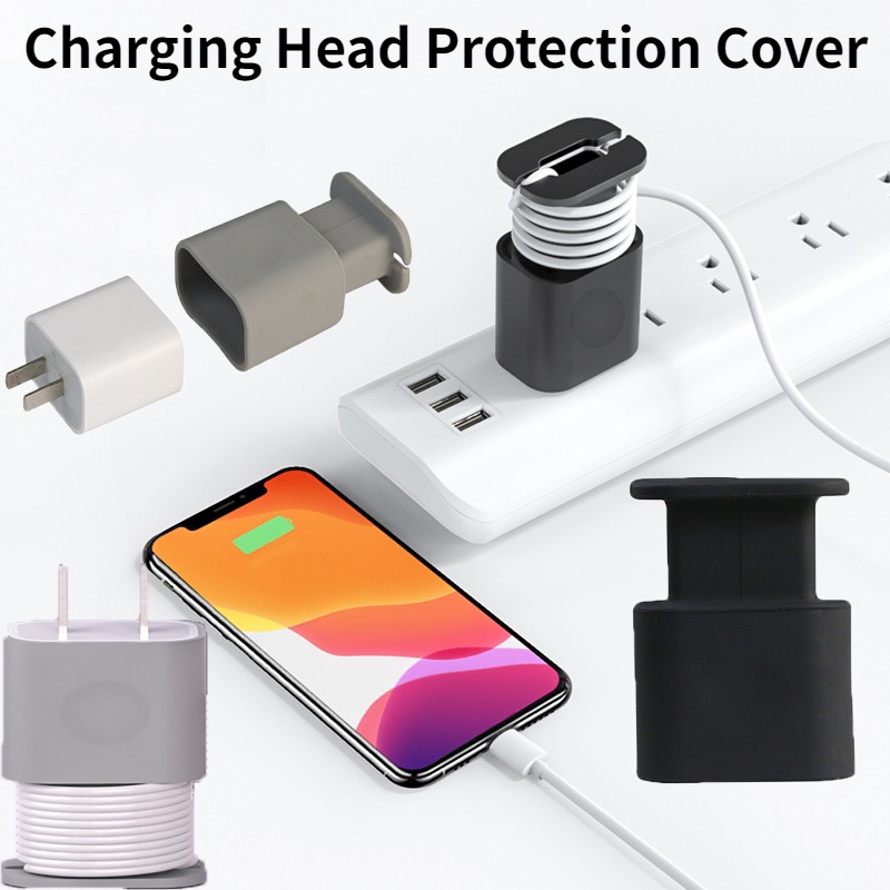 Vỏ Silicone Quấn Bảo Vệ Dây Cáp Sạc Chống Đứt Gãy 18 / 20W