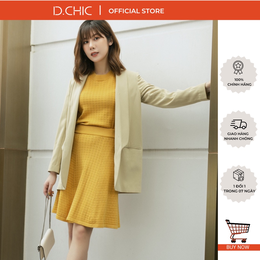 D.CHIC Chân váy len suông MS: 388007
