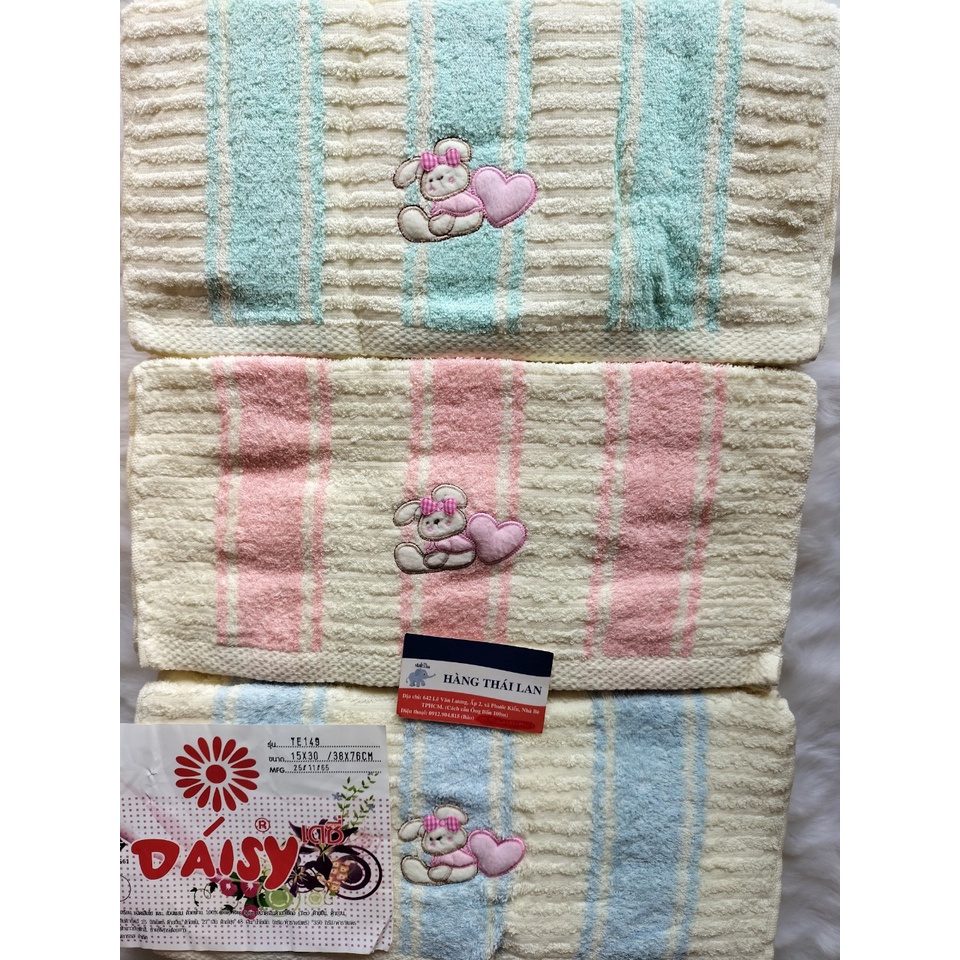 Khăn Thái Lan Daisy Thỏ xinh 38 x 76 cm