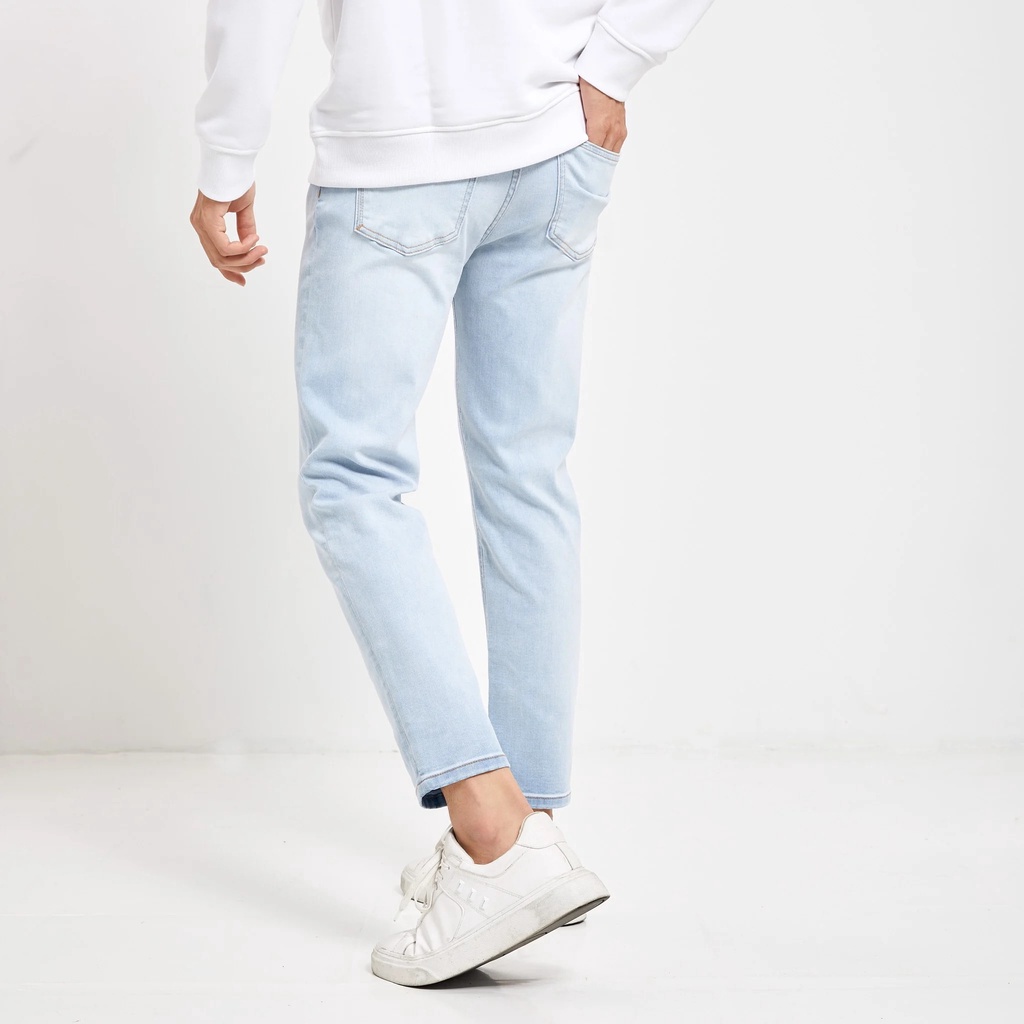 Quần Jean Nam Smart Jeans ICONDENIM Light Blue Co Dãn Trẻ Trung QJID0113