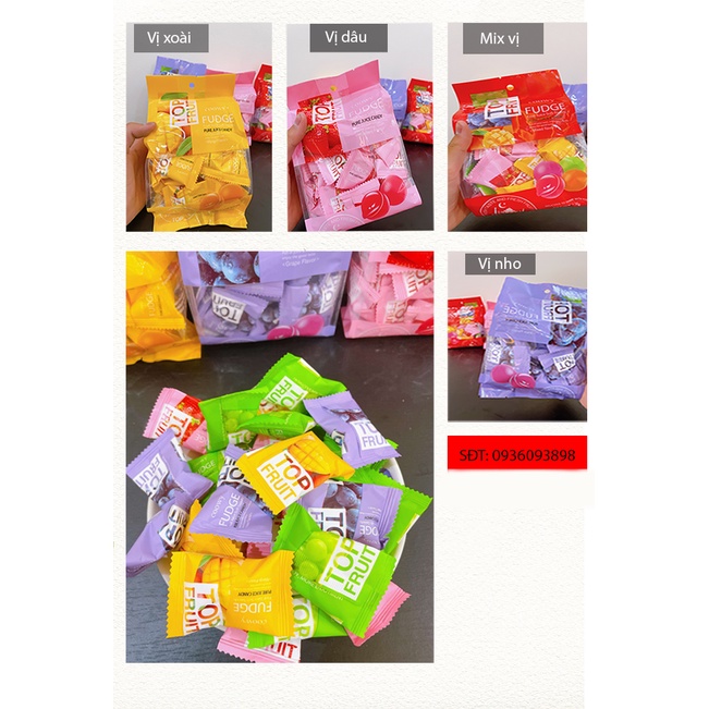 Kẹo dẻo trái cây Top Fruit Túi