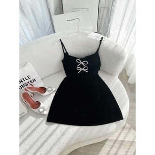 ĐẦM BODY ĐEN ĐÍNH ĐÁ 2 DÂY