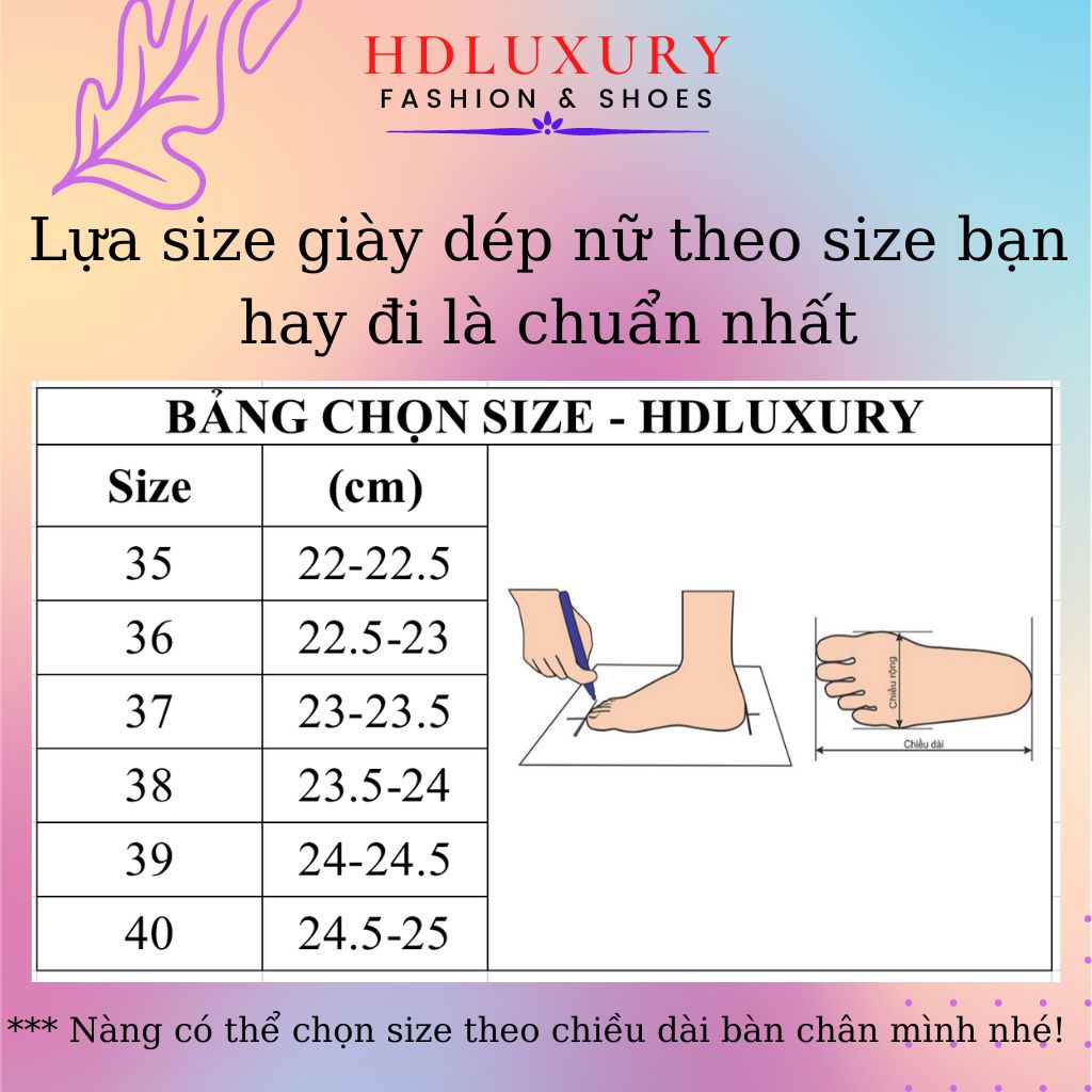 Guốc cao gót mũi nhọn HDLUXURY bít mũi đính đá 5 phân A 12