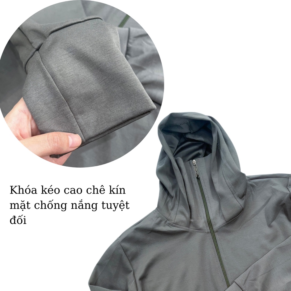 Áo Khoác Chống Nắng 100% Cotton Thoáng Mát Thấm Hút Mồ Hôi Nữ