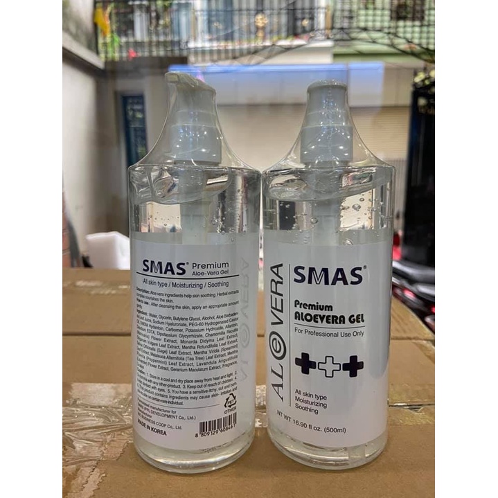 GEL Alovera SMAS - Tinh chất nha đam lô hội chuyên dùng SPA