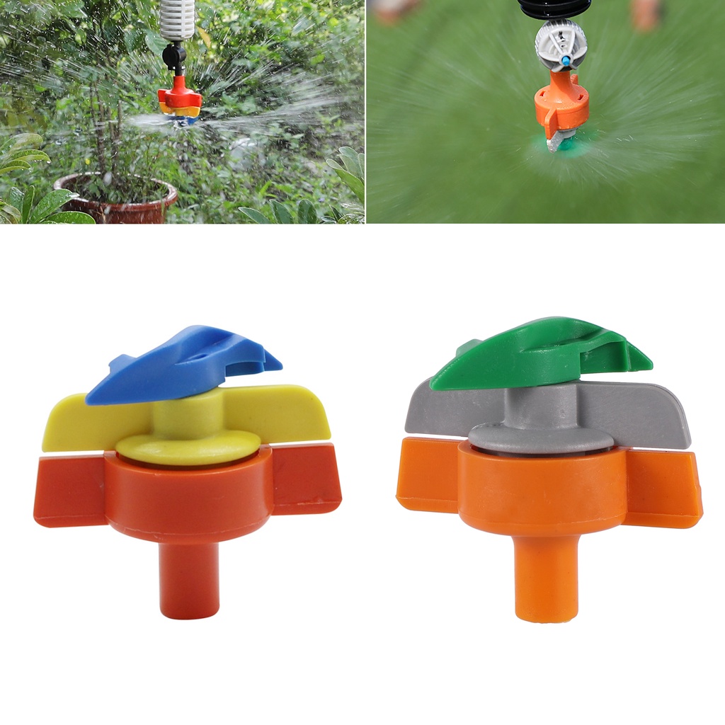 Bộ 5 Vòi Phun Nước Tưới Cây Tự Động Xoay 360 Độ ID 6mm