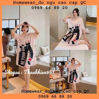 Váy ngủ sơ mi lụa tay lỡ cao cấp quảng châu 12