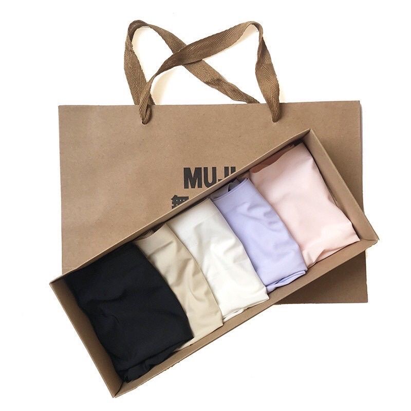 Set 5 Quần Lót Nữ Cotton Muji Kháng Khuẩn Xuất Nhật Loại 1