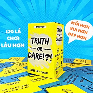 Bộ bài truth or dare thách hay thật 120 lá cho nhóm bạn tưng bừng trong bữa tiệc
