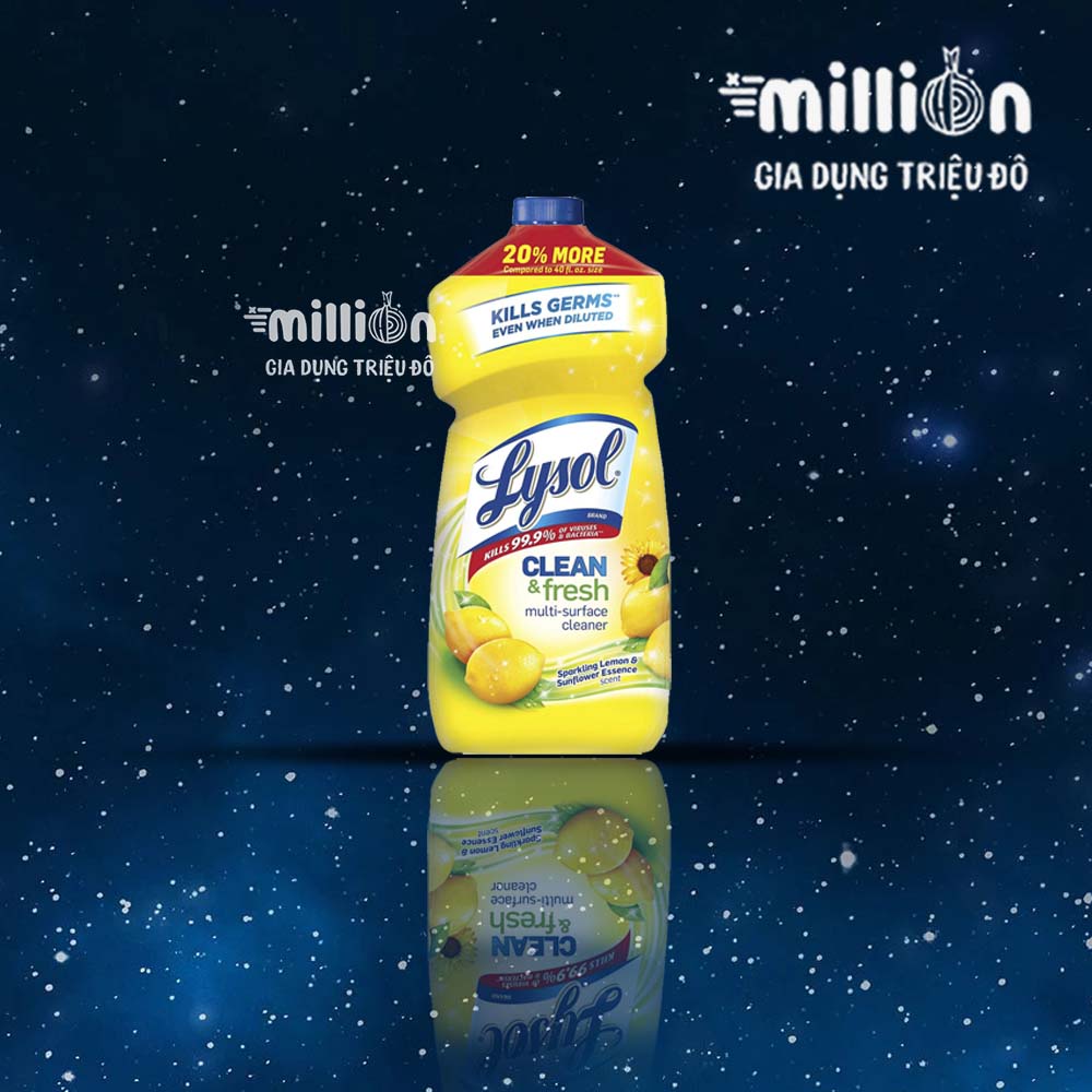 [HÀNG MỸ NỘI ĐỊA] Dung dịch tẩy rửa, làm sạch mọi bề mặt - Lysol (1,42L)