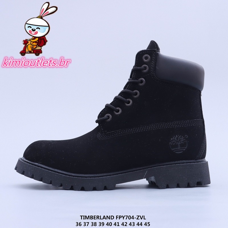 TIMBERLAND Km Km221214 Giày Bốt Da Phối Nhung Ấm Áp Cá Tính Chống Thấm Nước