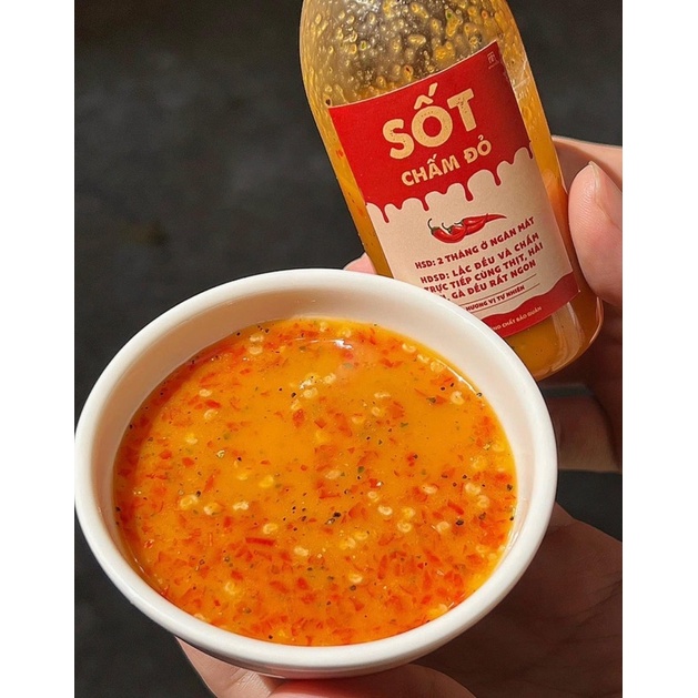 Sốt chấm đỏ chuyên chấm thịt, gà, hải sản...siêu đỉnh