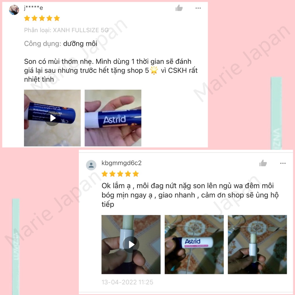 Son Dưỡng Astrid Tái Tạo Môi Mỡ Hươu Chính Hãng