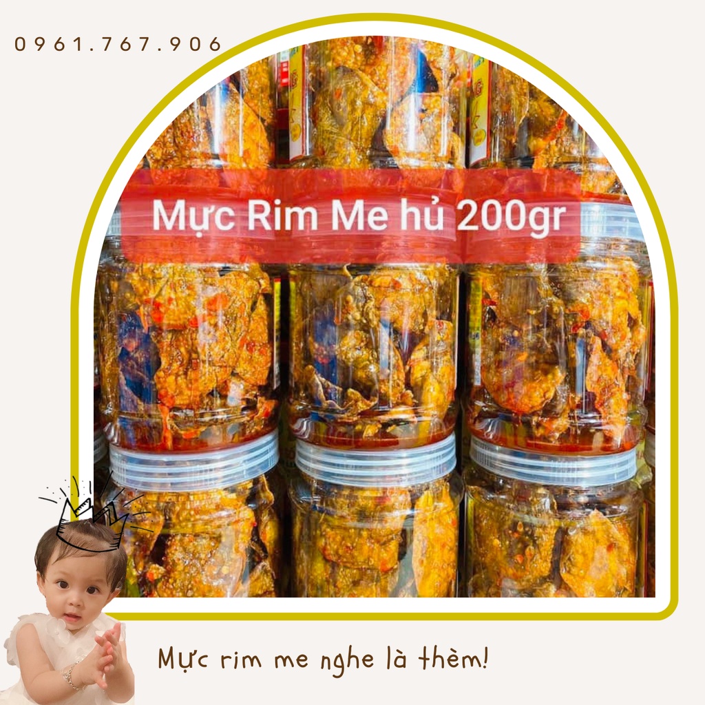 Mực Rim Me đồ ăn vặt Tết, làm quà Tết vừa ngon vừa rẻ, đặc sản Phan Thiết chuẩn vị