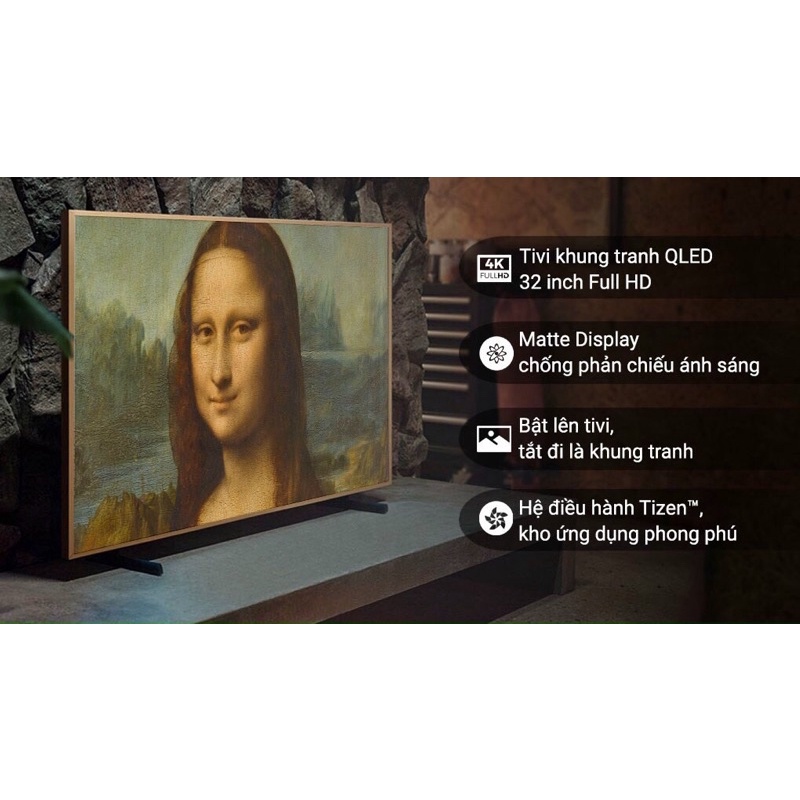 Smart Tivi Khung tranh The Frame QLED Samsung Full HD 32 inch QA32LS03B.MODEL2022