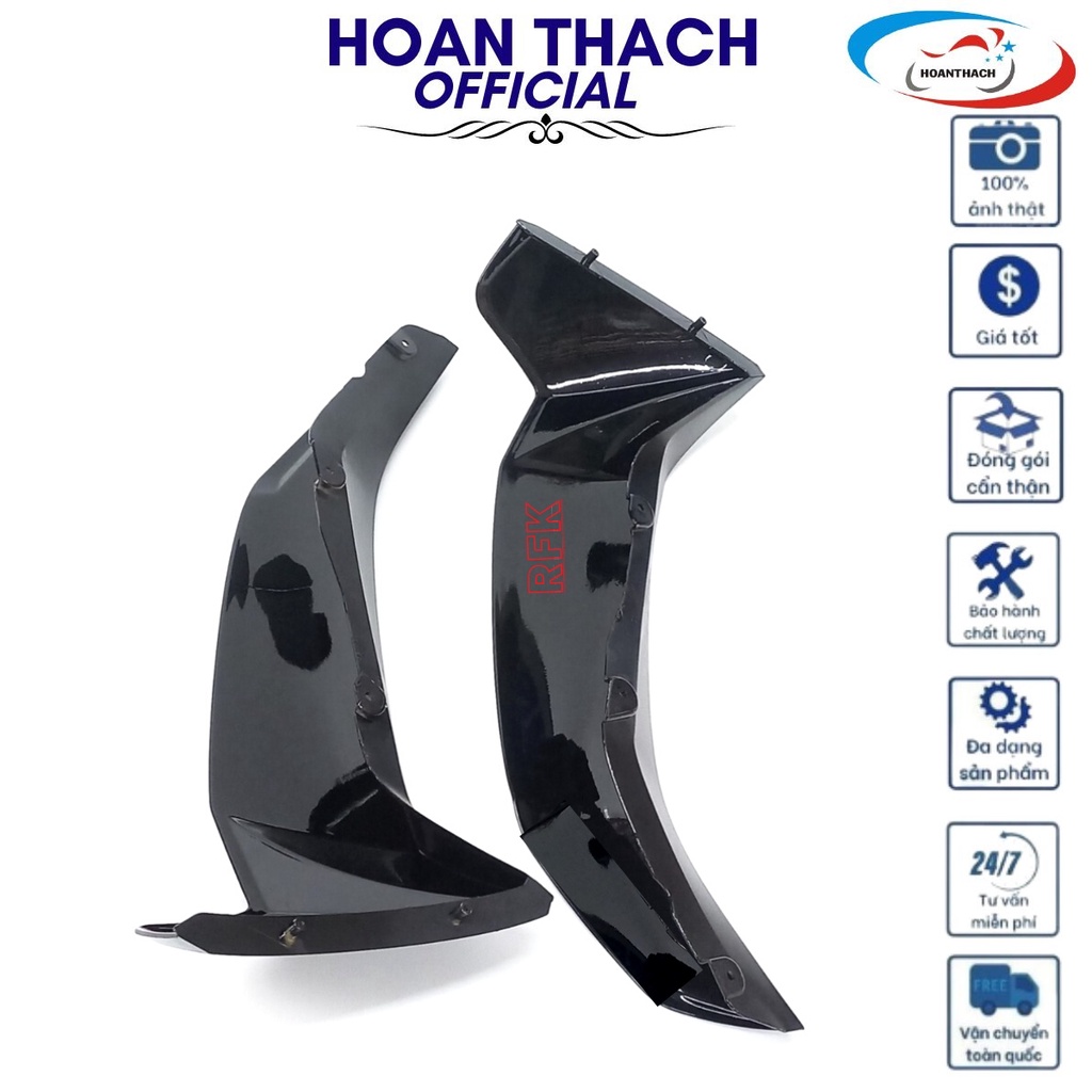 Cặp cánh ngoài trái phải dùng cho xe sirius màu đen nhựa đài loan, HOANTHACH SP011797