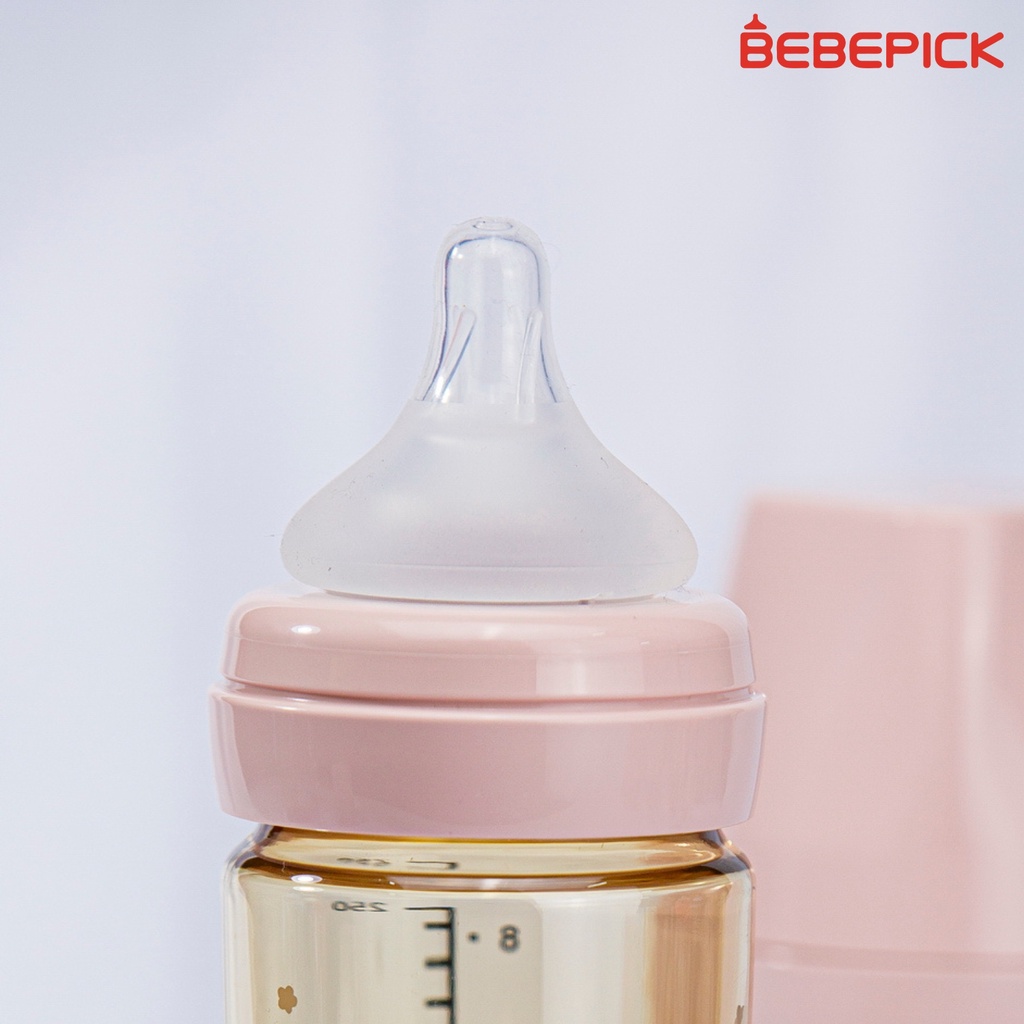 Núm ti Bebepick cho bé silicone siêu mềm đủ size SS/S/M/L/XL