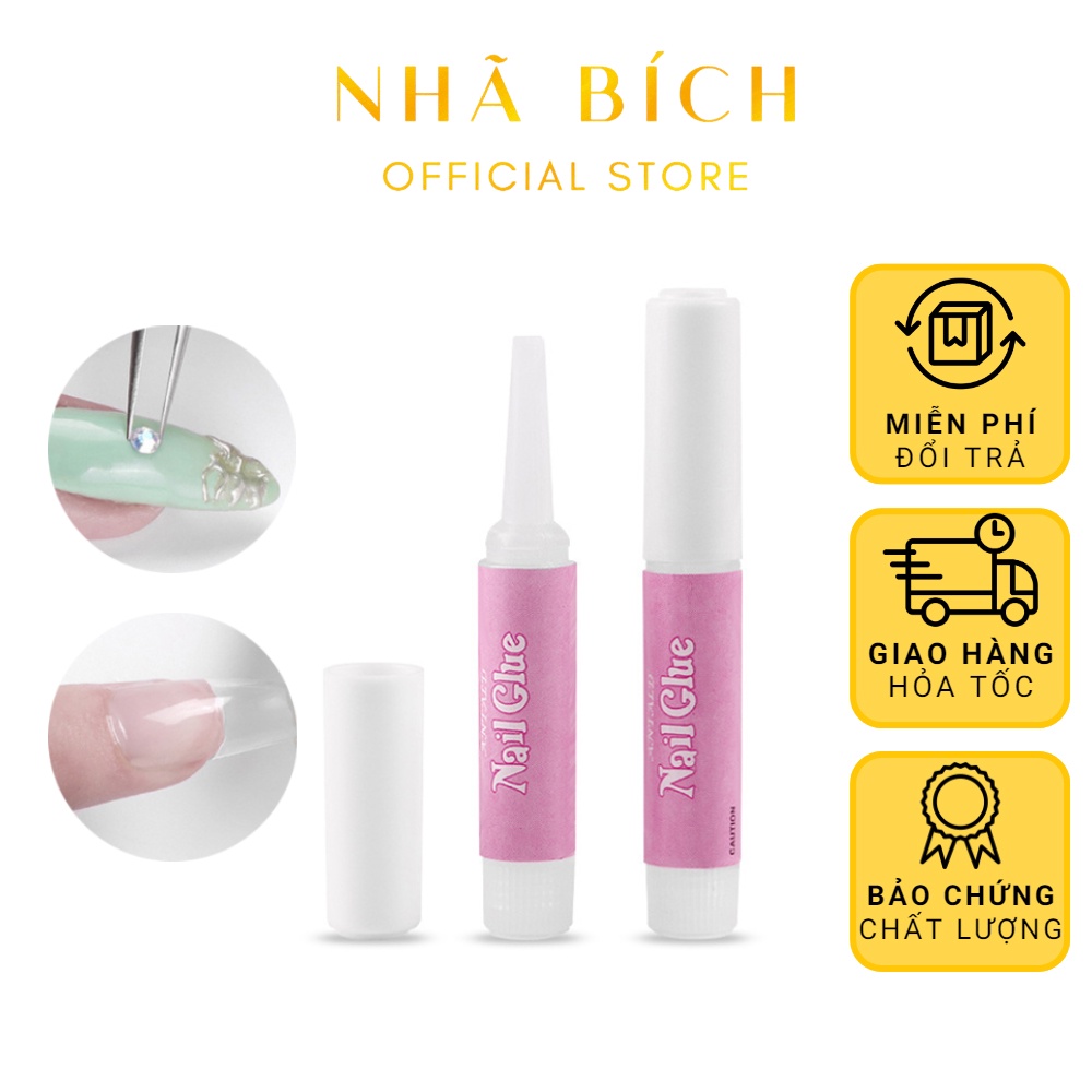 Keo nail box dán móng giả mini nail glue 2g